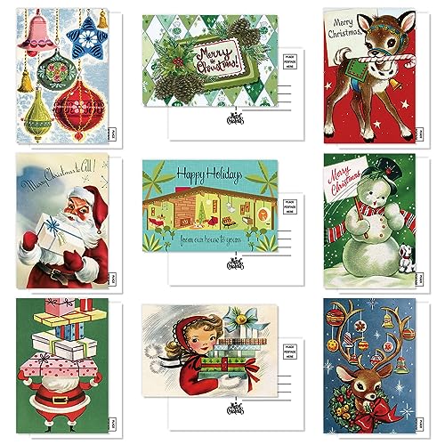 AnyDesign NX}X|XgJ[h Be[W T^N[X Ⴞ |XgJ[h 36pbN FlƑւ̋lߍ킹 9fUC NX}Xe[}O[eBOJ[h NX}X ~ xp 4 x 6C`