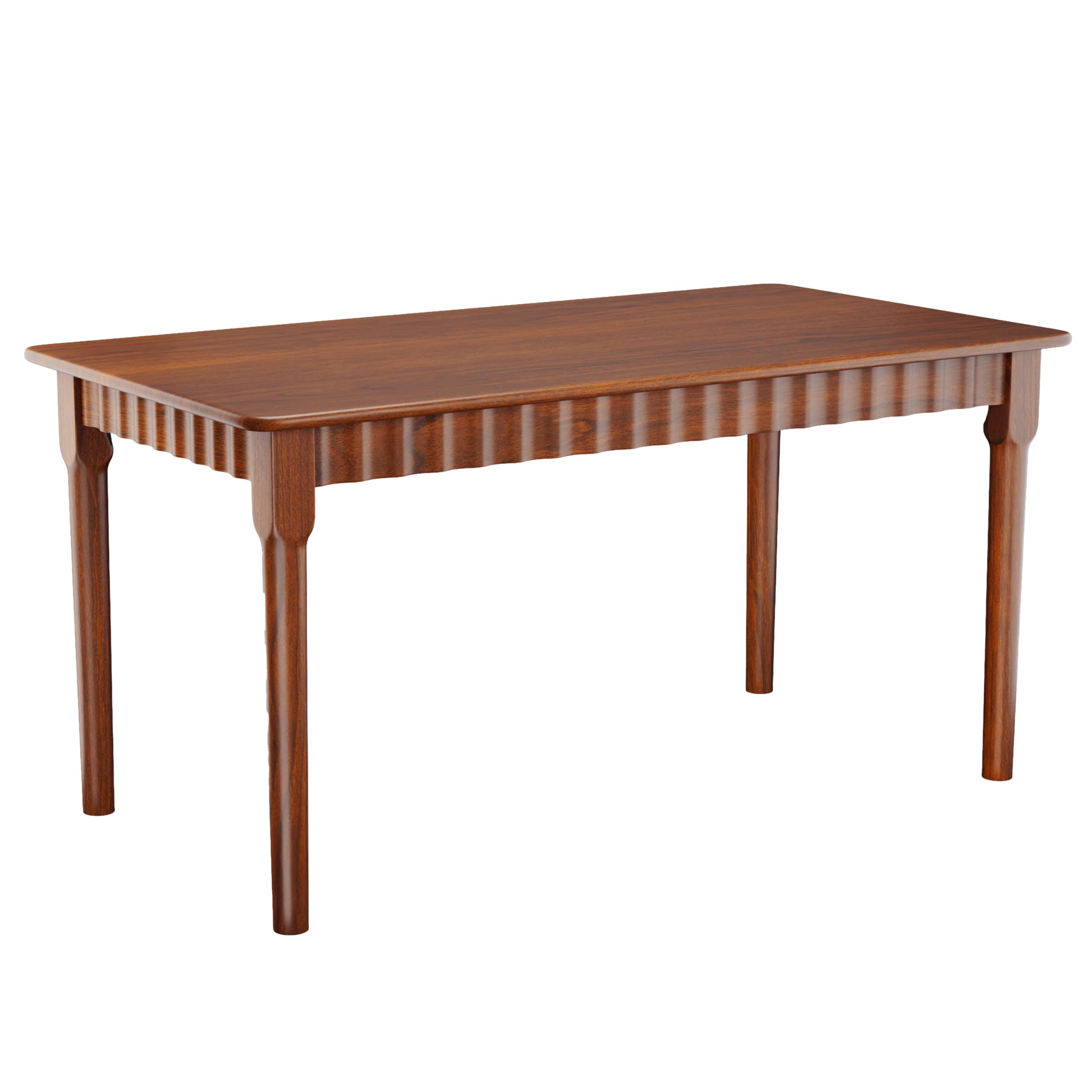 47 2 Inch Solid Wood Dining Table for 4 Mid Century Modern Oak Kitchen Table Farmhouse Rectangular Dining