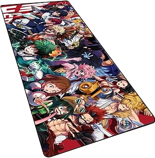 Anime Extended XXL Gaming Mouse Pad (35.4x15.7), Large Anime Mousepad,Non-Slip Rubber Base Waterproof Accessories Keyboard Mouse Mat