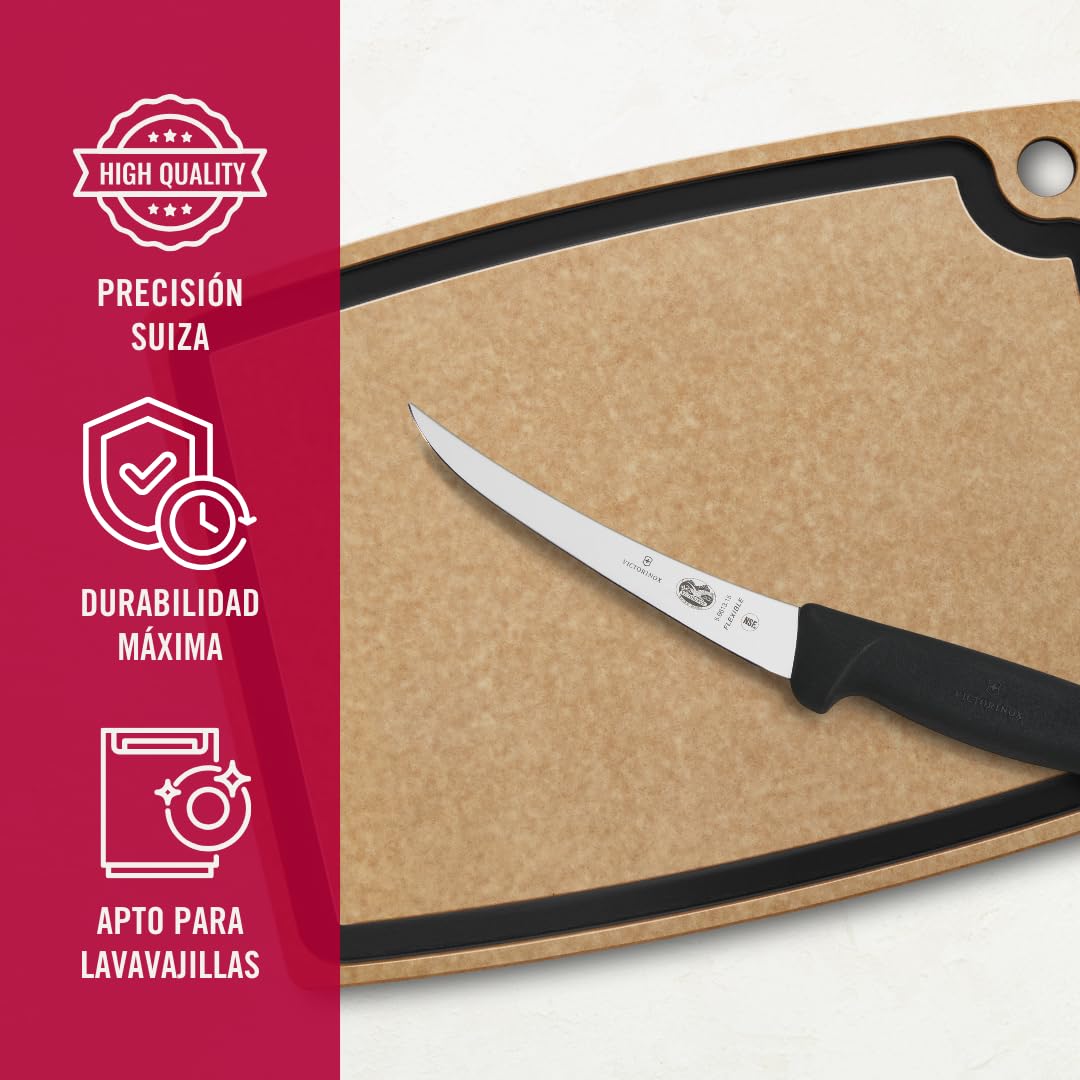 Victorinox Fibrox Cuchillo deshuesador 15 cm acero inoxidable hoja curva negro