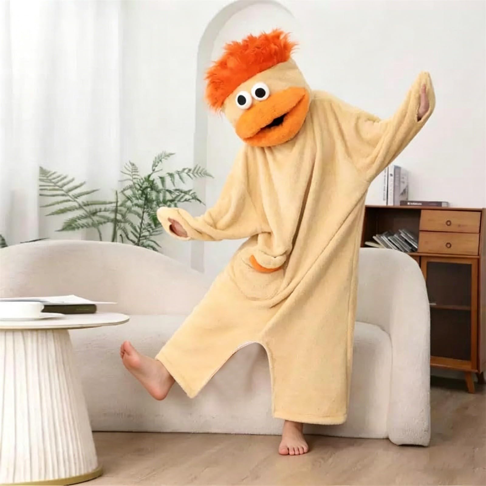 Combinaison Pyjama Femme Homme Silly Onesie Pajamas Deguisement Famille | Polaire Vêtement de Drole Amusant avec Capuche,Une Pièce Monstre Costume,pour Le Plaisir en Famille et la Détente Confortable
