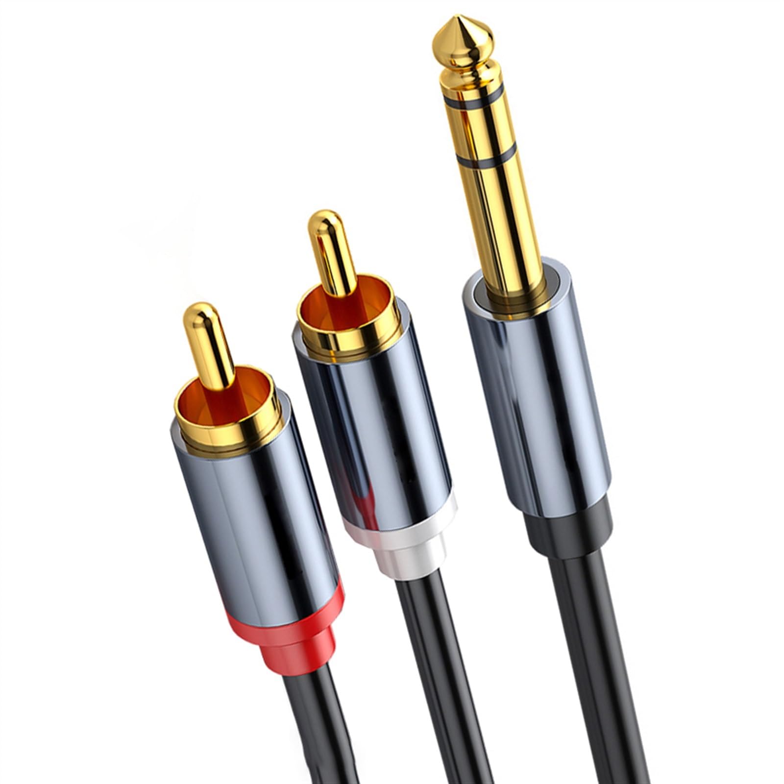 Cavo audio per strumenti per chitarra da 6,5 ​​a Double Lotus Uno a due Convertitore a tre core da 6,35 mm di grandi dimensioni Chitarra Audioper ConnettoriCavo Audio Er Chitarr (Size : 300cm)