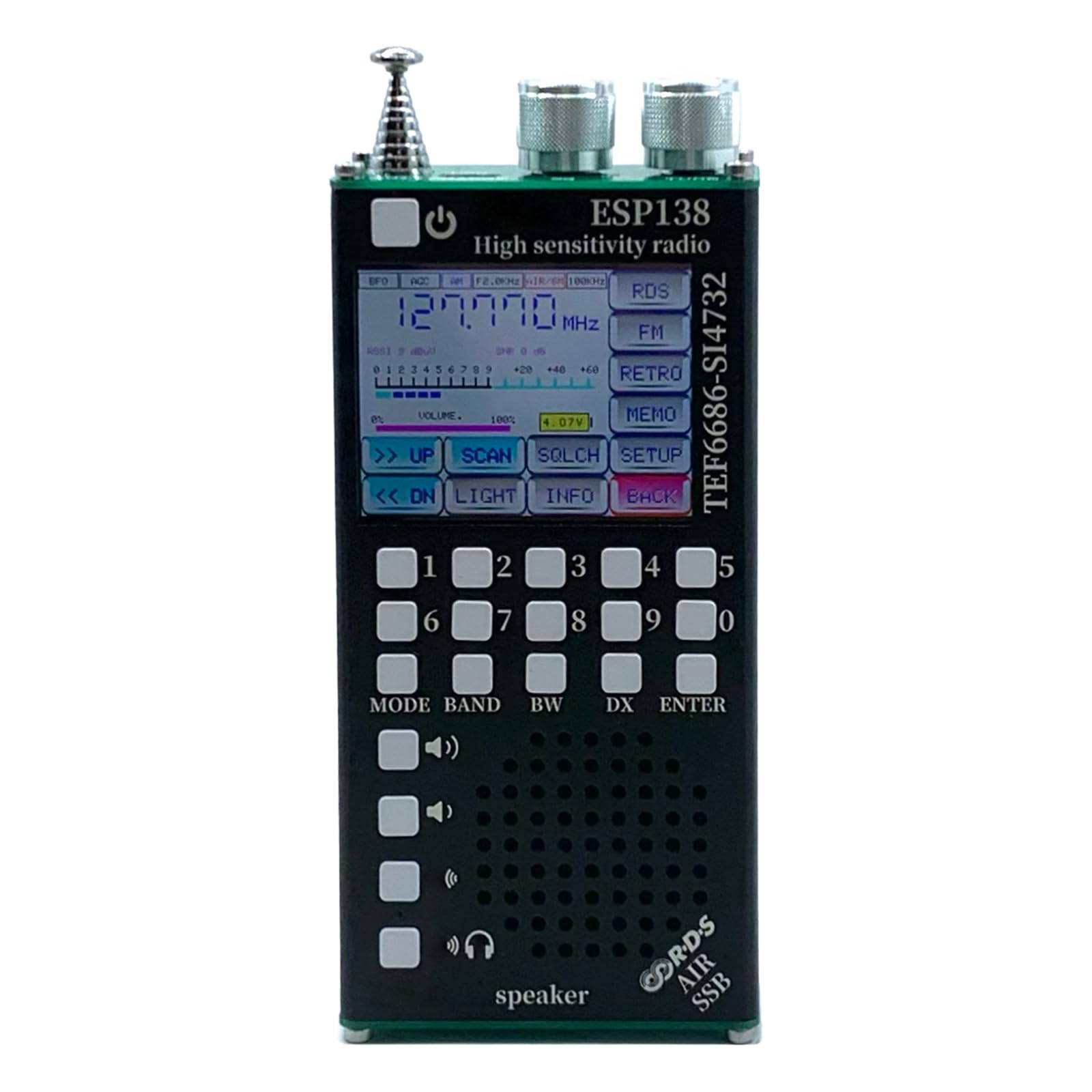 Ricevitore radio portatile TEF6686 BT RDS nero