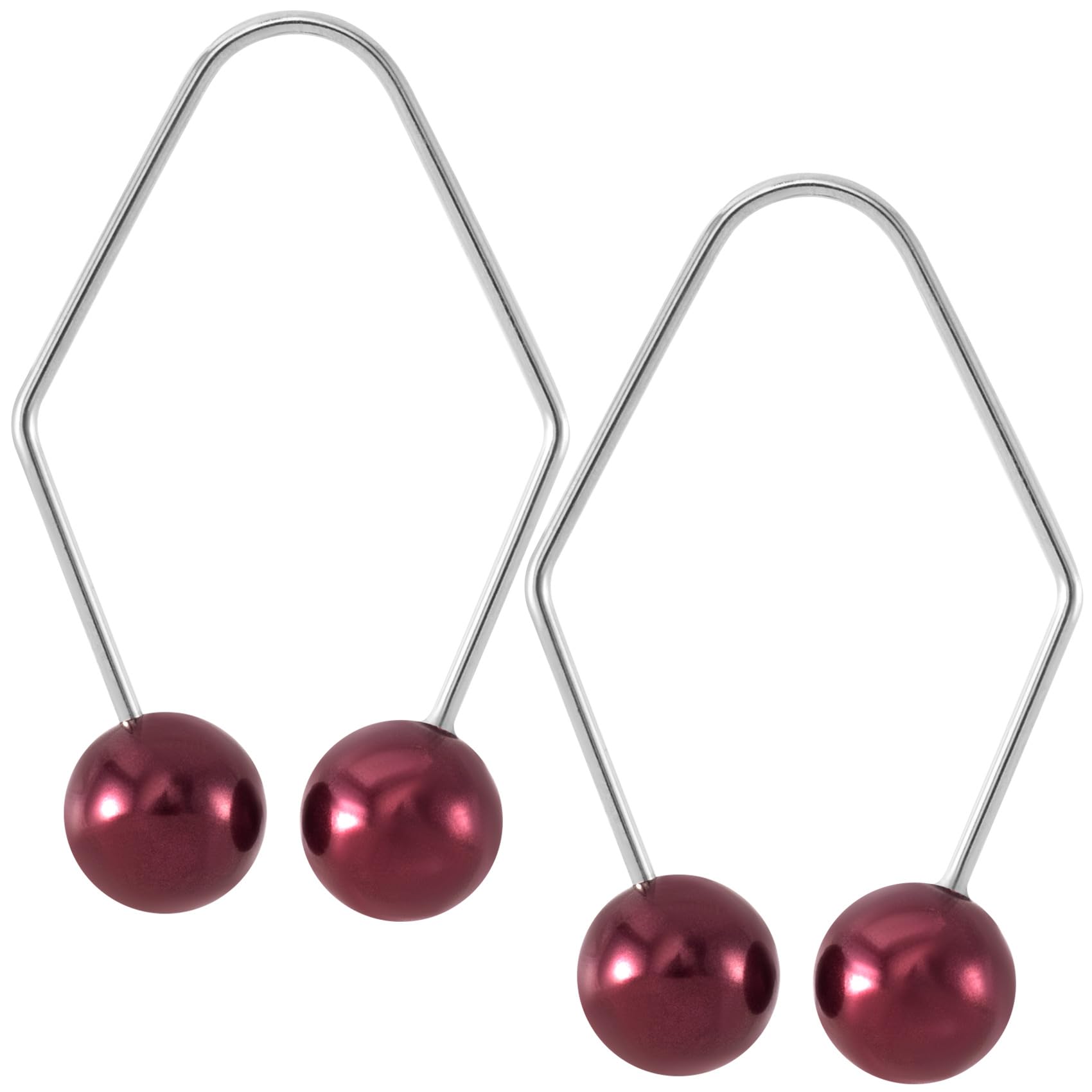 2pcs Natural Dimple Maker for Cheeks Dark-Red Facial Muscle Dimple Trainer Shaper Exerciser Tools for Beautiful Smile