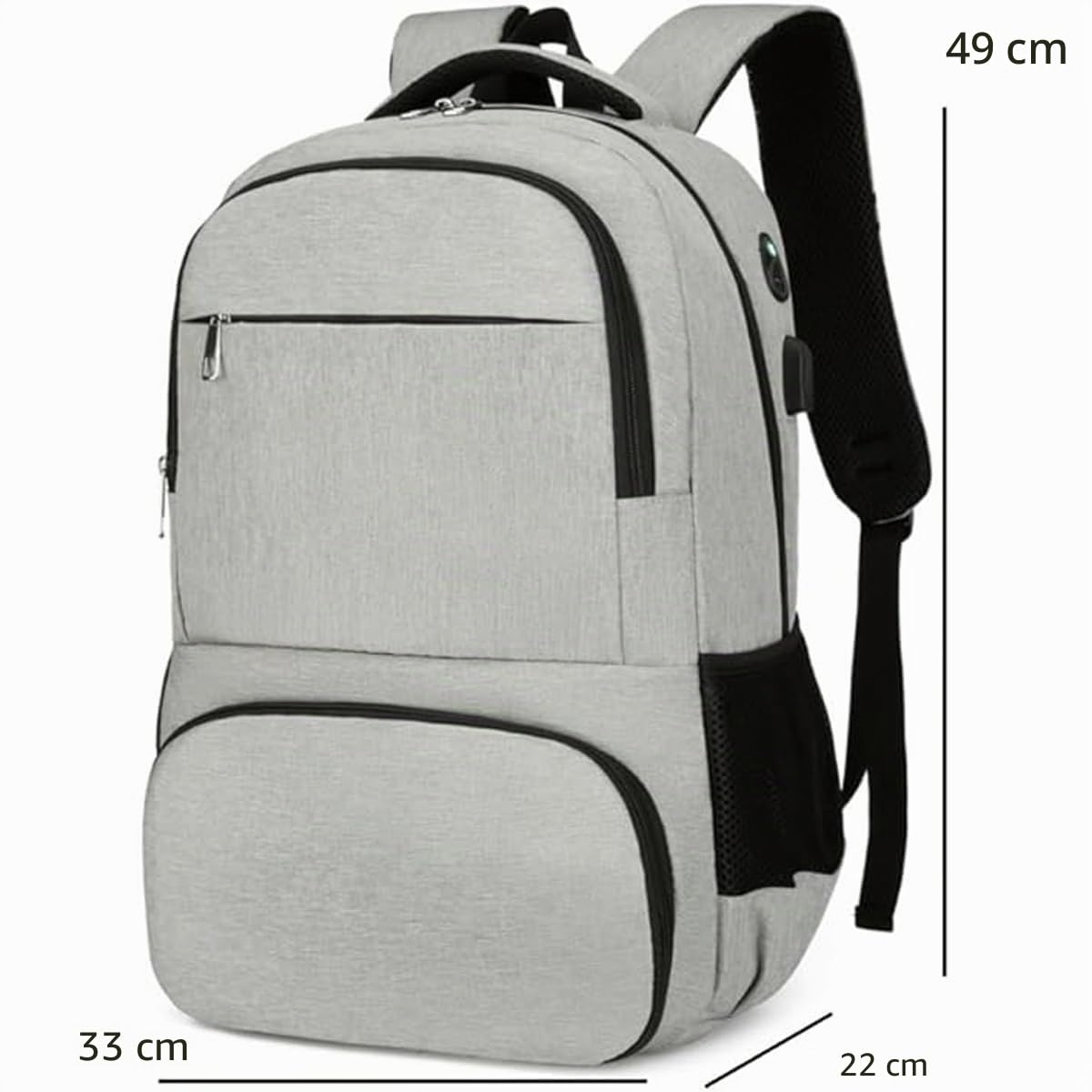 Zaino Termico per Pranzo da Uomo,Zaino Porta PC Porta Pranzo Termico con Scomparto Pranzo Isolato, Zaini da Viaggio con Porta USB,Impermeabile Borsa Termica Porta Pranzo Picnic