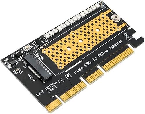 HLT M.2 nvme SSD a PCI-E 4X/8X/16X adaptador con 3528 flash colorido LED
