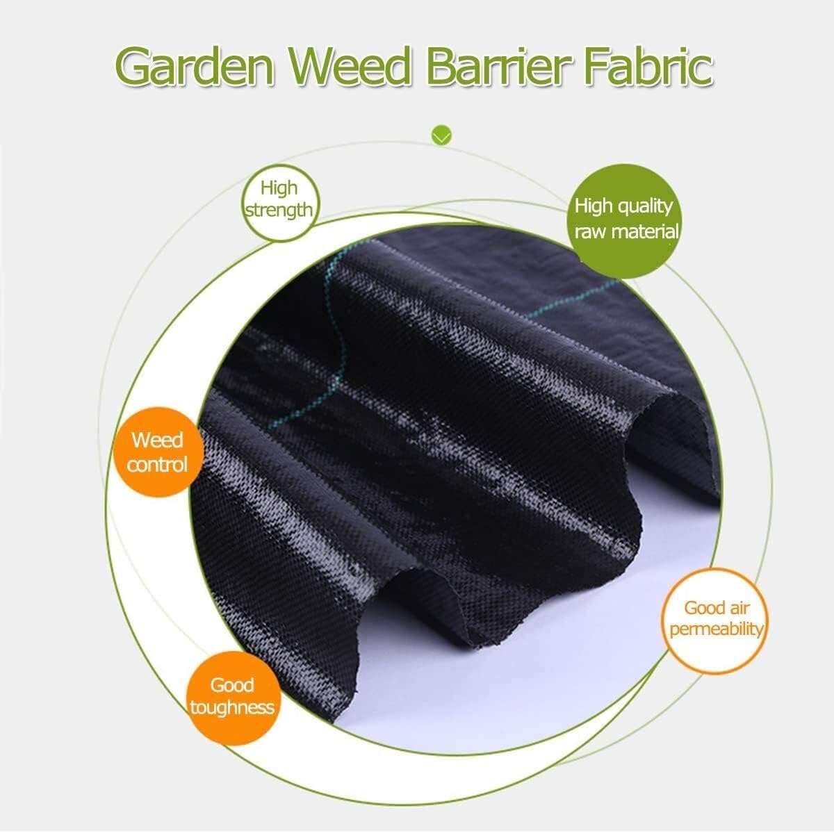 EPANO LXXW Telo Pacciamatura Anti Erbacce Tappetino da Giardinaggio con Membrana Anti-Erbacce for stabilizzazione del Suolo, paesaggistica, barriera Contro Le Erbacce(Size:0.9x15m/3x50ft)