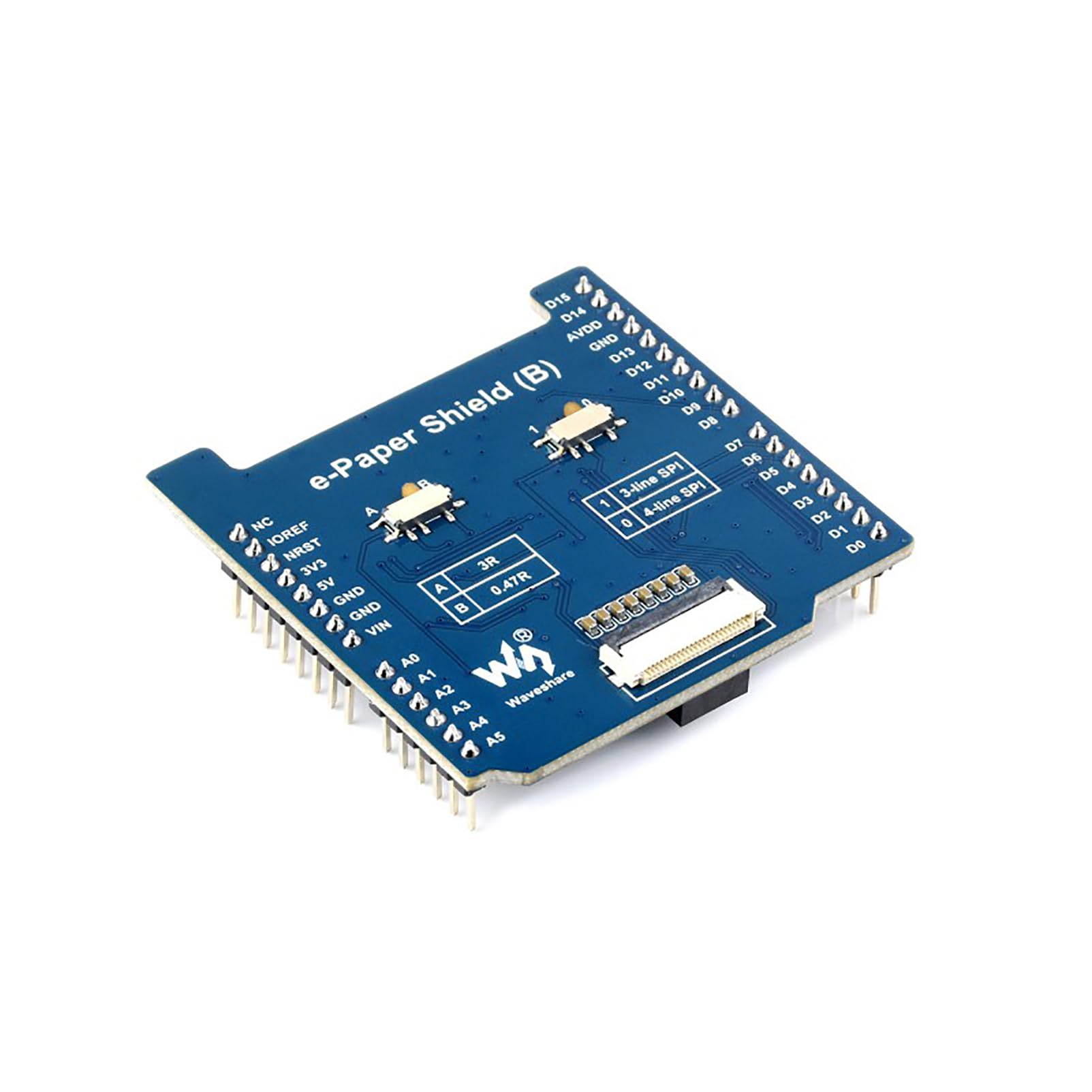 Coolwell Universal E-Paper Raw Panel Driver Shield (B) for NUCLEO for Arduino Supports Expanding External RAM for Various SPI Interface E-Paper Onboard MX25R6435F Flash Chip-picture-32