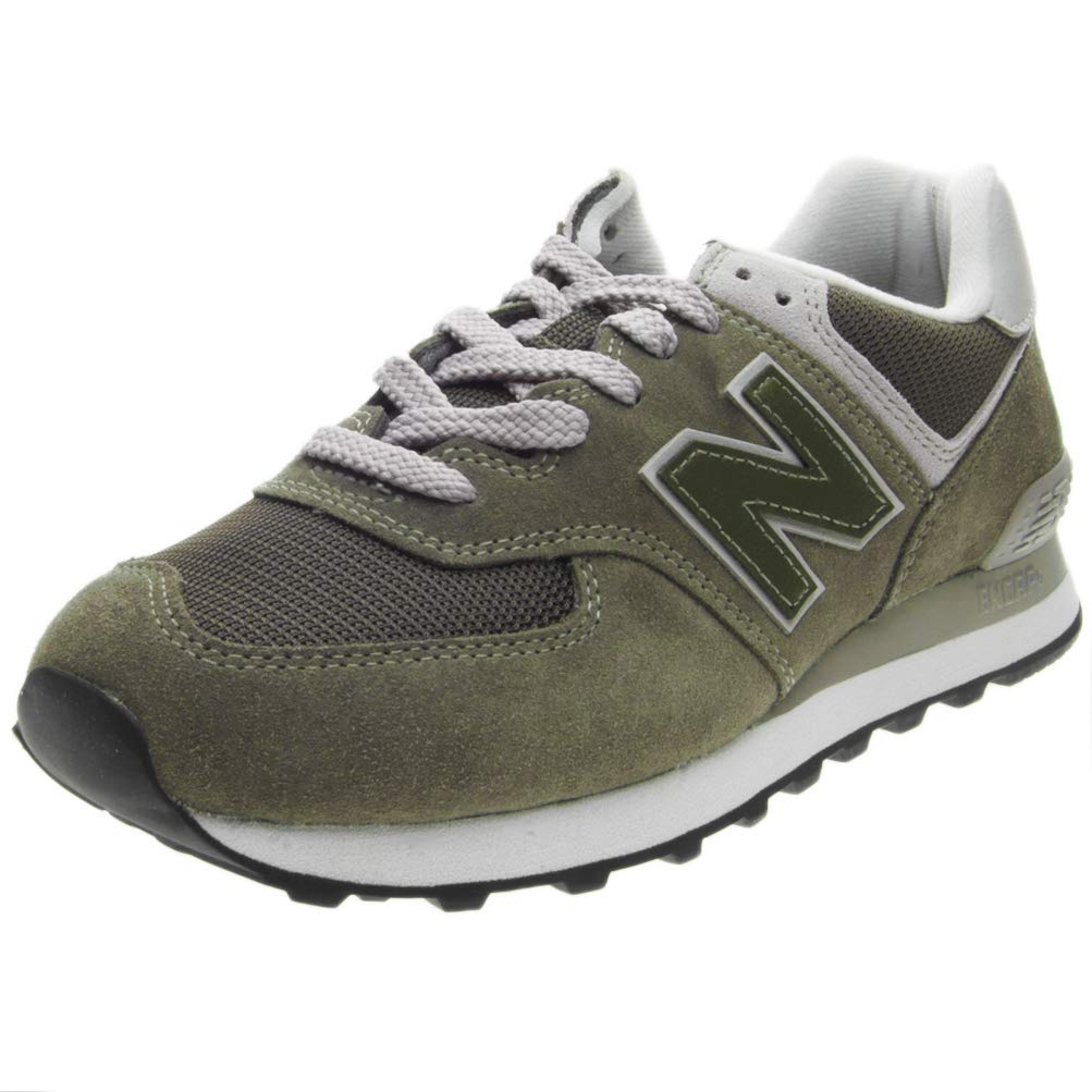 New Balance Men's 574 Core Sneaker, Green Olive Night, 3.5 UK
