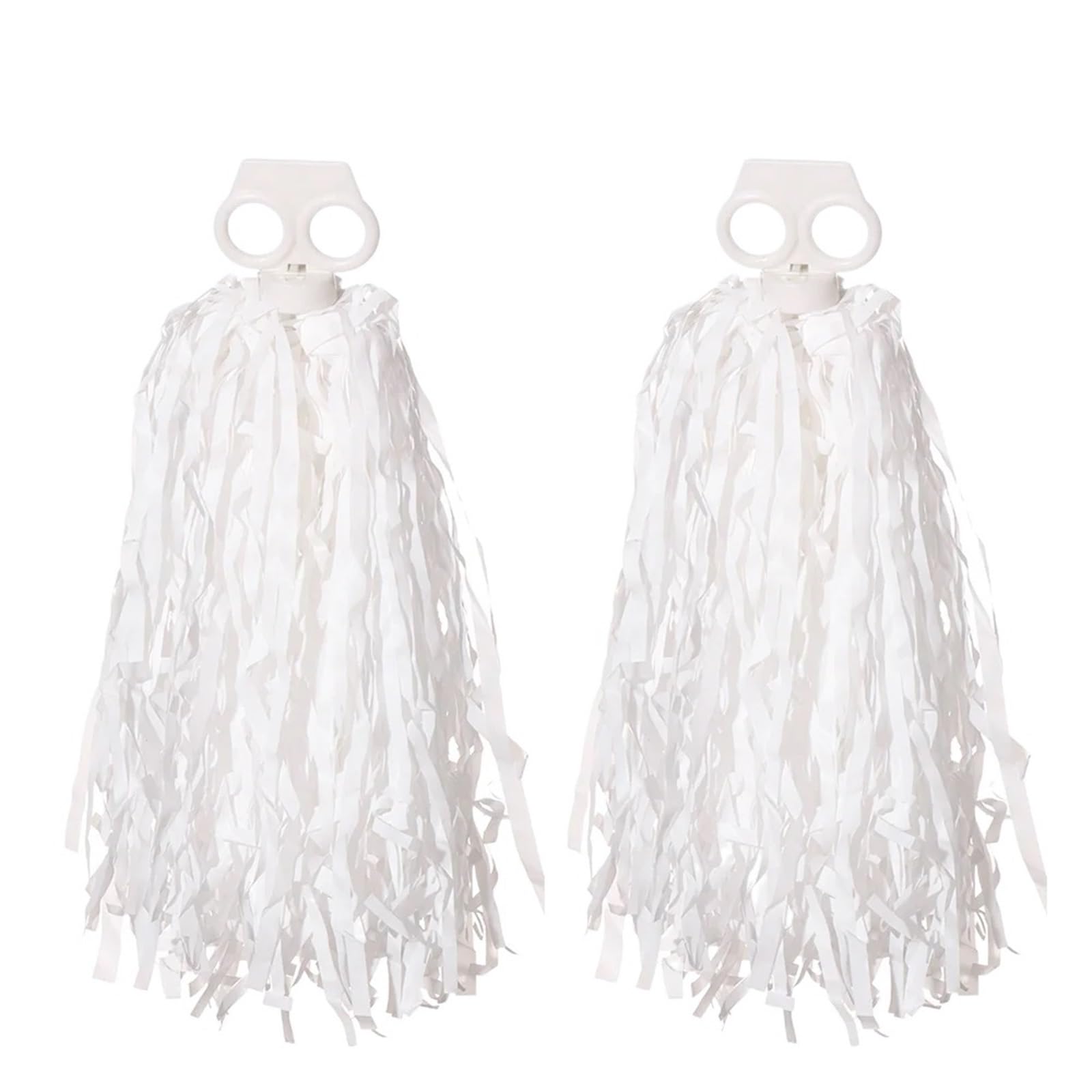 Pompom 1Pair Rainbow Plastic Cheerleader Pompoms Girl Cheer Refueling Props Cheerleading Pom Ppom for Cheerleaders(Color 15)