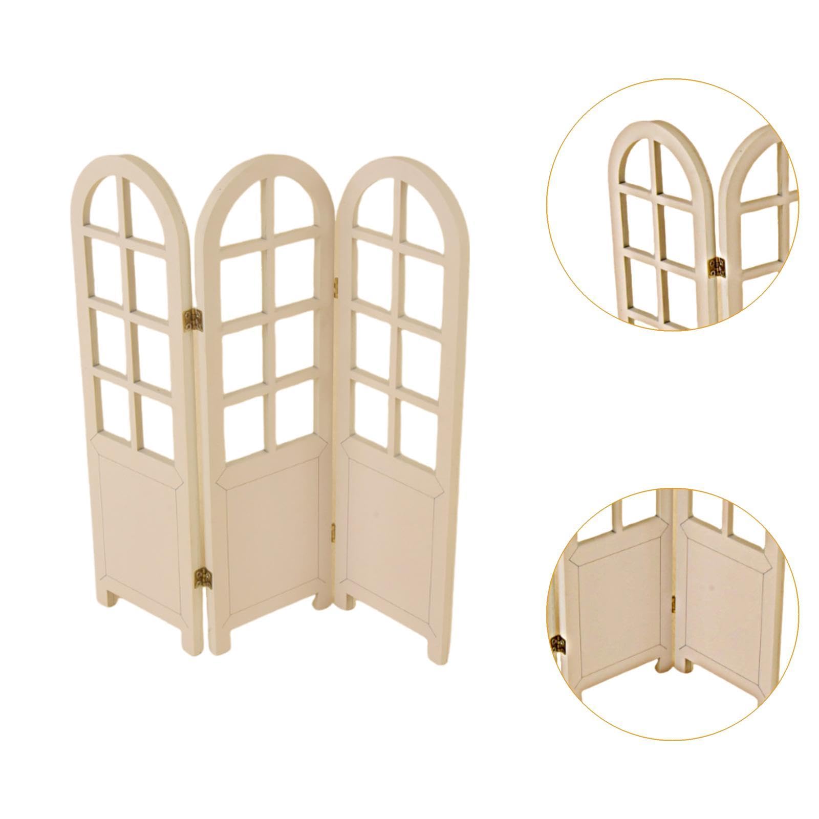 1/6 Casa delle Bambole Schermo in Legno Decorazione per Casa delle Bambole Simulazione Classica Arredamento