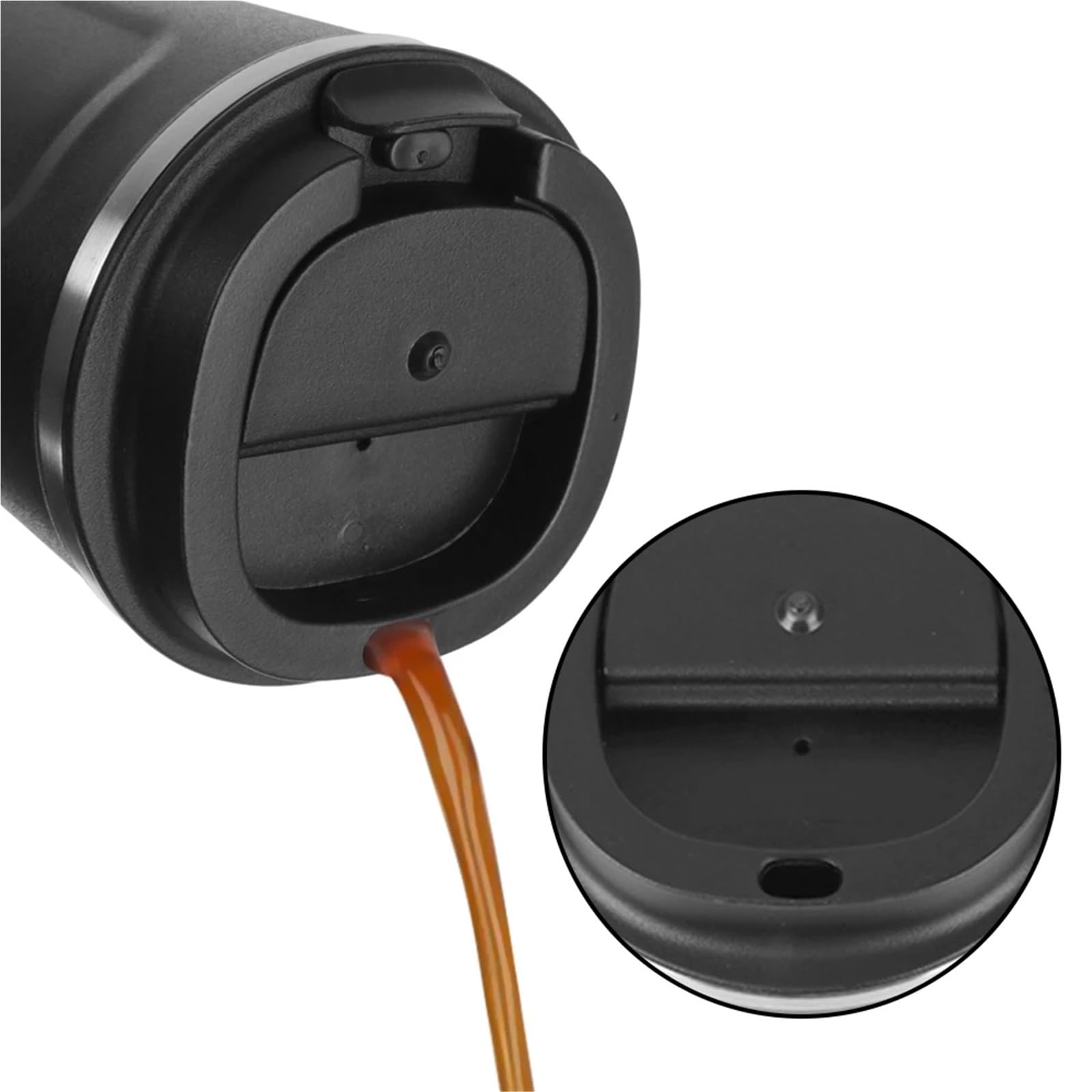 Taza Térmica Taza térmica de Viaje a Prueba de Fugas, Doble Acero Inoxidable for té, Agua, café, Taza Termo for Coche, 2 uds.(380ML White)