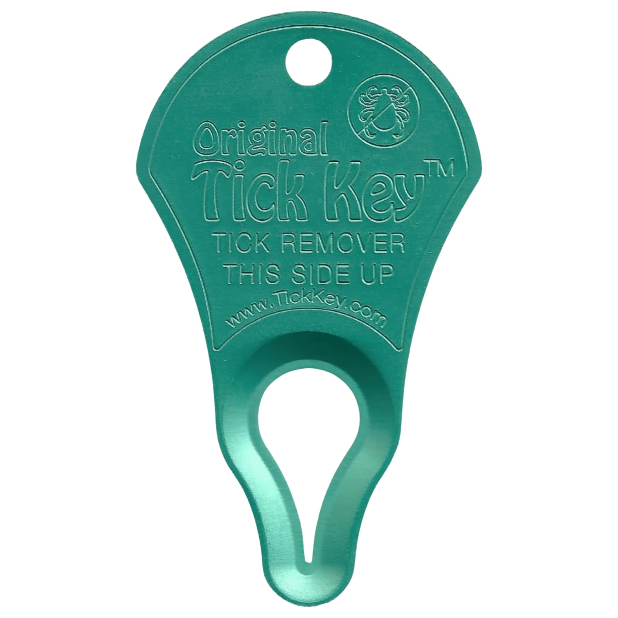 The Original Tick Key - Tick Detaching Device - Portable, Safe and Highly Effective Tick Detaching Tool (Sea Foam)