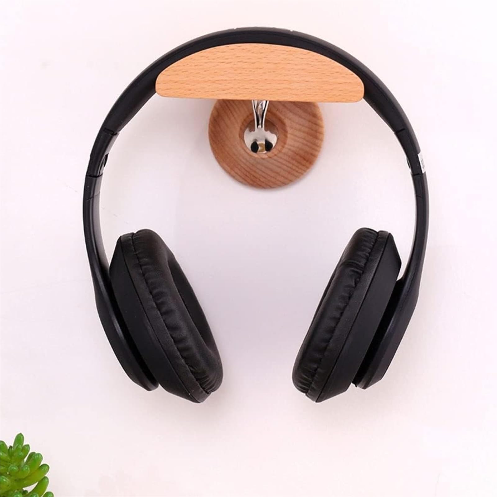 Supporto per Cuffie Supporto per Cuffie A Parete in Legno Massello Supporto per Cuffie Espositore per Cuffie Headphone Stand