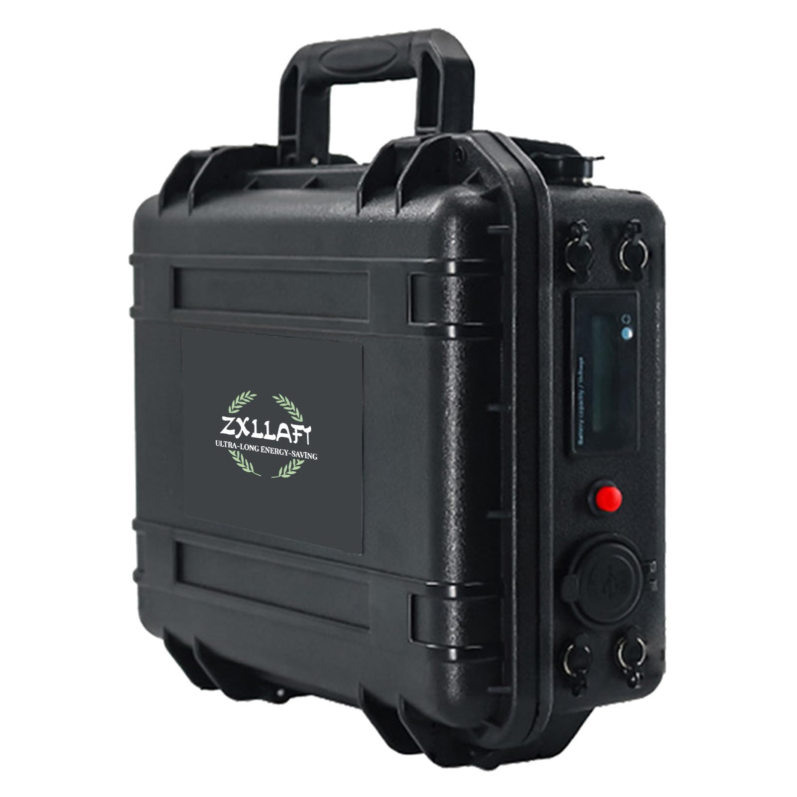 Batteria ecoscandaglio 12V Batteria al Litio con BMS | Batterie per motori elettrici (outdoor) Batterie ricaricabili per propulsione nautica con porta maschio GX16-2, display