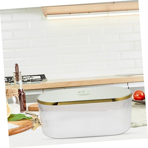 Miniatura 9 de Hemoton Cubo para bebidas, cubo transparente, hervidor de agua fría, dispensador de bebidas de vidrio, jarra de té helado con boquilla, té helado,