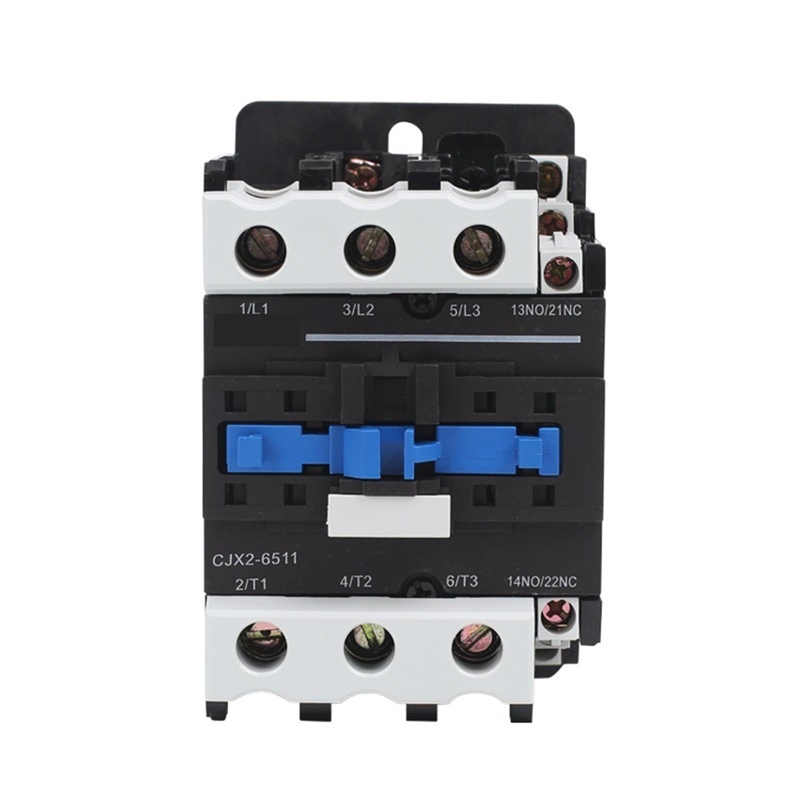 RCGKNNMUZ CJX2 3 Poles Miniature Contactors-Motor CJX2-6511 50HZ AC 380V 220V 127V 110V 48V 42V 36V 24V 1Pcs(Cjx2-6511 127v)