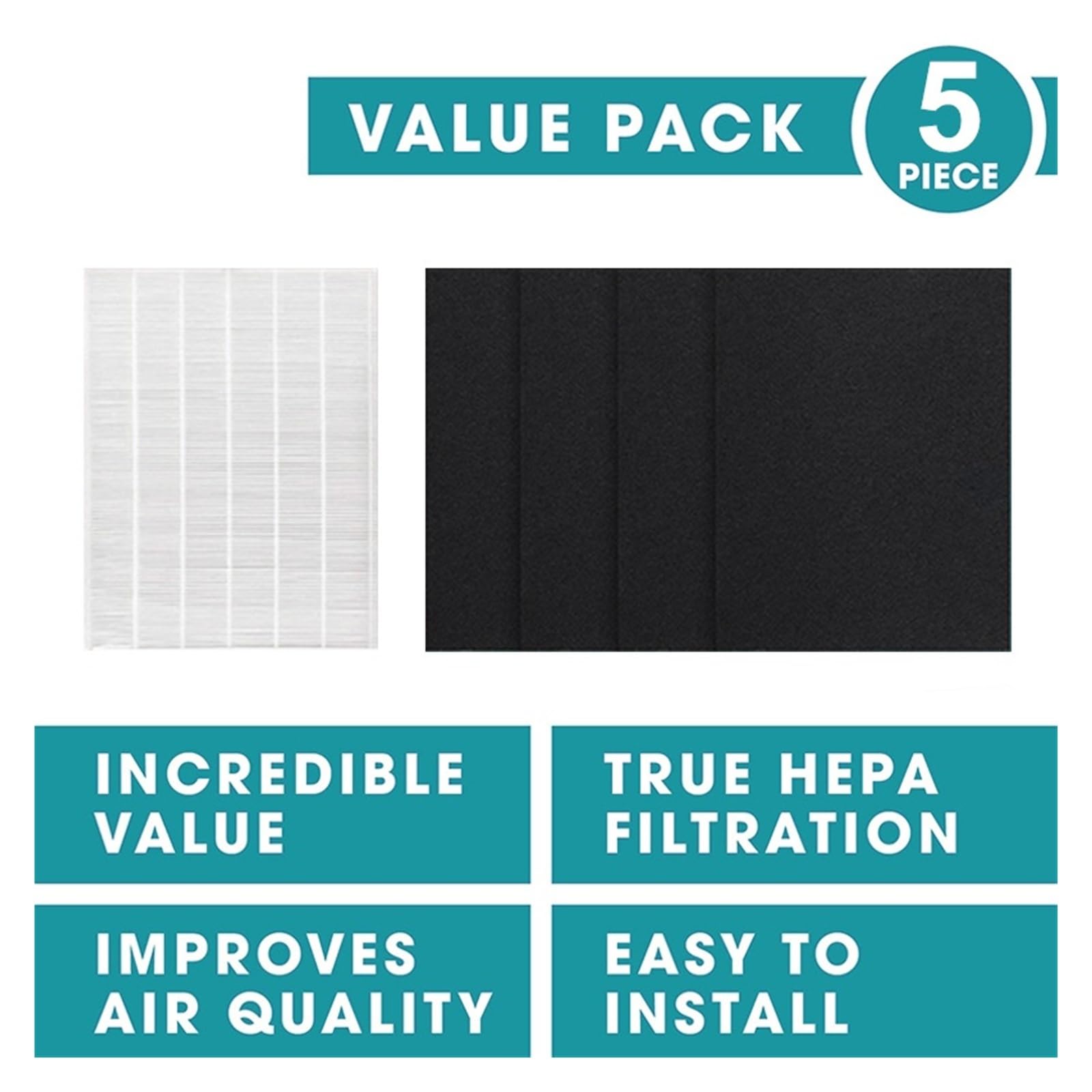 Filtro De Aire HEPA De Repuesto,Compatible Con Winix,PlasmaWave tamaño 1