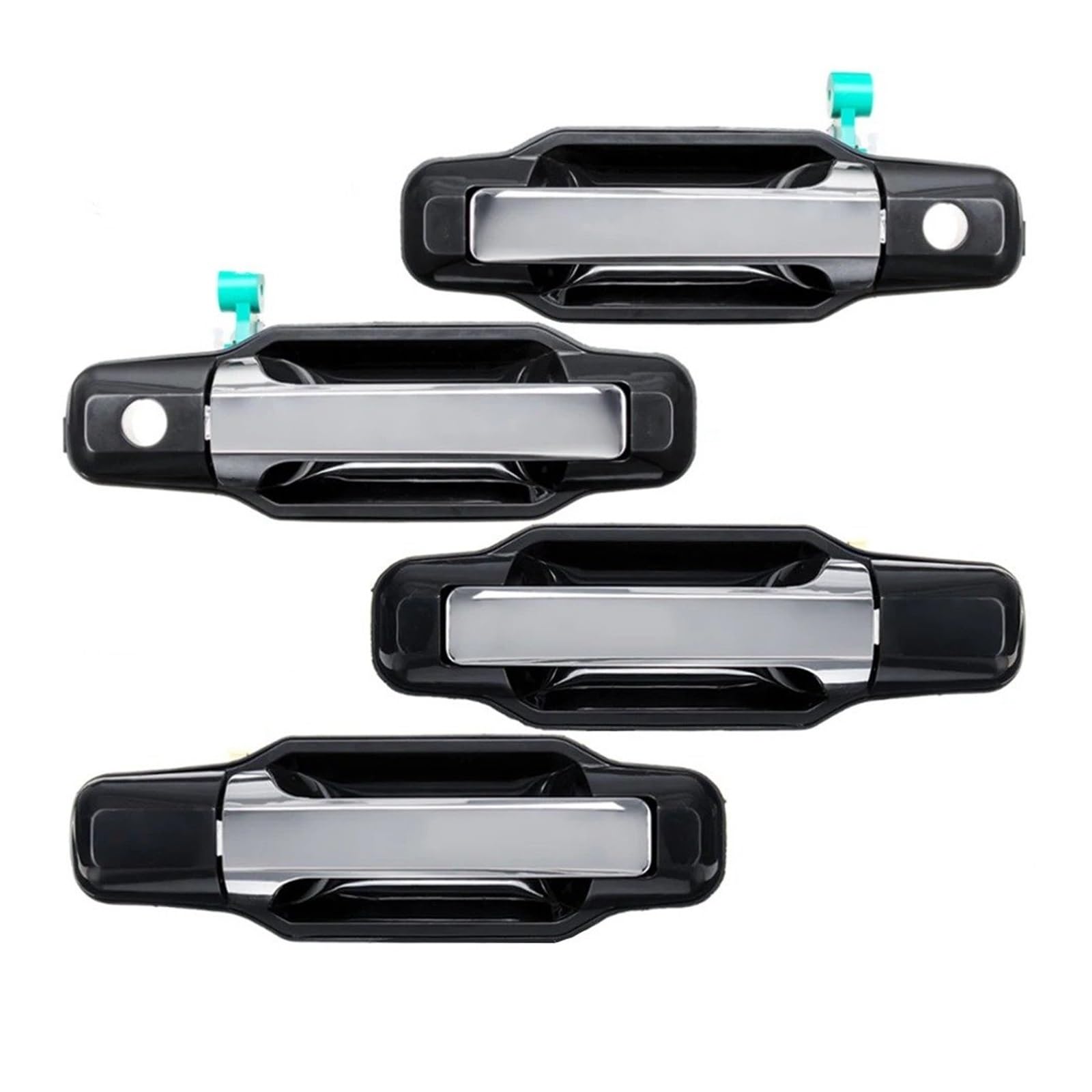 Hljnlvbn 1 Set Chrome Door Handle Exterior Door Handle Front Rear Left Right Abs Lhd 826503E021 826603E021 836503E021 836603E021 For Kia For Sorento 2003-2009(1 Set Chrome)