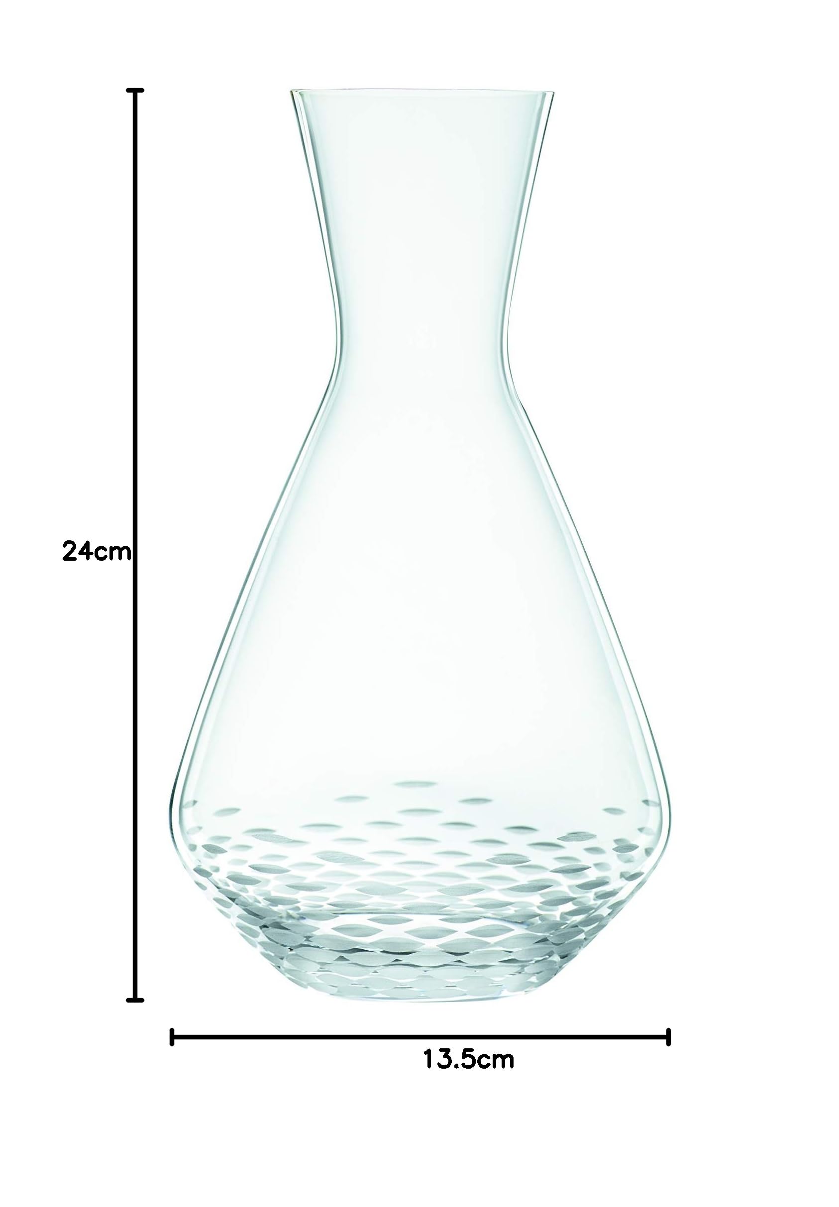 Spiegelau & Nachtmann, Juego de decantador de 3 piezas, jarra (1,4 l) y 2 vasos (460 ml), diseño de mosaico