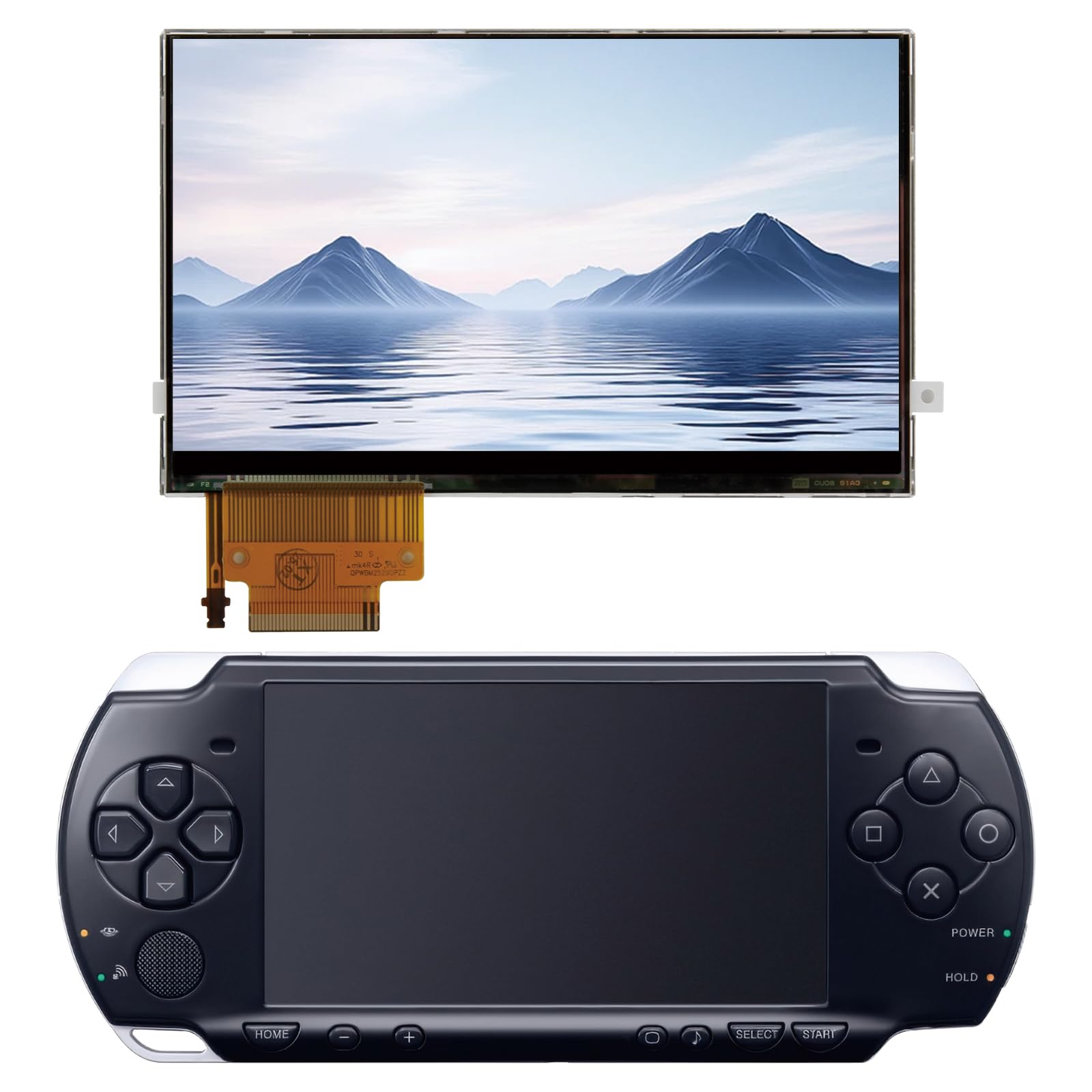 LCD Schermo per Console Gioco, LCD Display per PSP 2000 2001 2003 2004 Sostituzione Schermo Glass Pannello Schermo Sostituzione Matrix (senza Touch Screen)