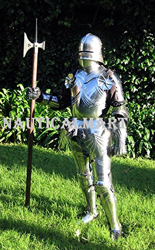 NauticalMart German Gothic Full Suit of Armor 15th Century Knight's Wearable Costume Armour
