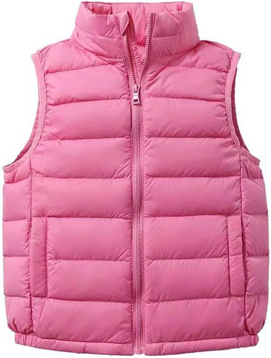 Puffer Vest for Girls Fashion Boys Sleeveless Jacket with Pockets Fall Kids Zip up Jackets Winter Warm Teens Clothes
