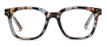 Peepers by PeeperSpecs Women's to The Max Square Blue Light Blocking Reading Glasses