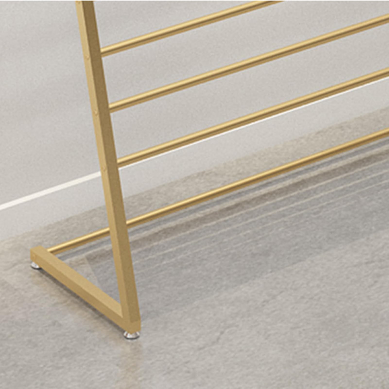 Scaffale di esposizione della sciarpa del metallo di 10 livelli per l'abbigliamento Boutique Freestanding Commercial Garment Organizer Stand per lo scialle Hijab Pantaloni di seta del negozio al