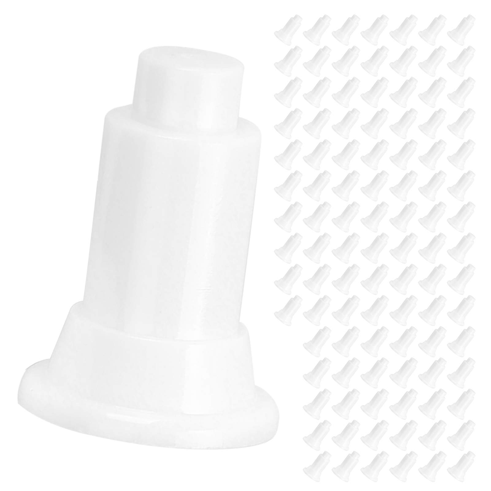 FILFEEL 100er-Pack weiße Stützfüße für Aquarium-Trennwände – Robuste PVC-Halterungen zur einfachen Fischpflege und individuellen Beckeneinrichtung