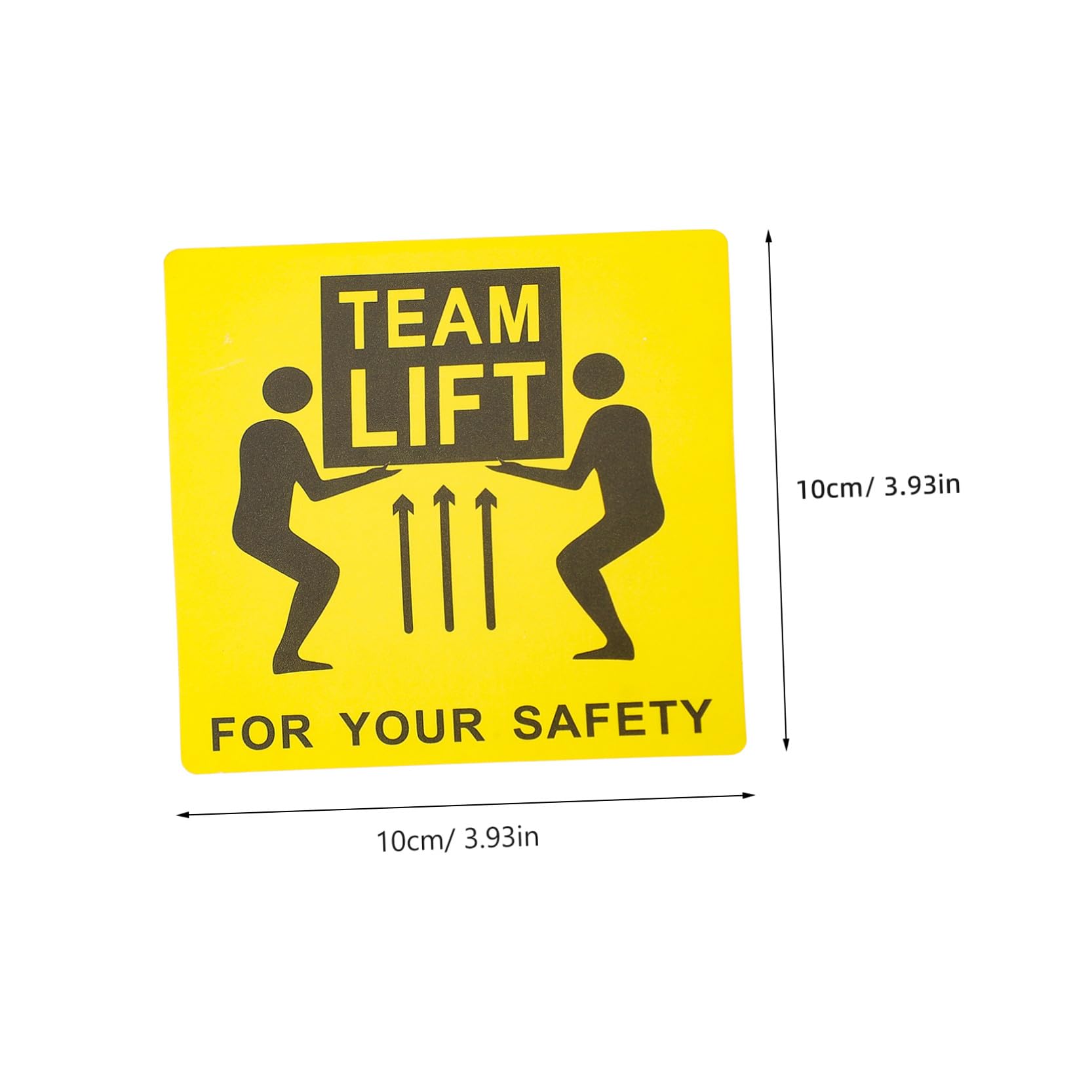 iplusmile Schwere Warnaufkleber für Versand und Umzug pro Rolle Langlebige Selbstklebende Team Lift Etiketten für Große Kartons Sichtbare Sicherheitskennzeichnung für Effiziente