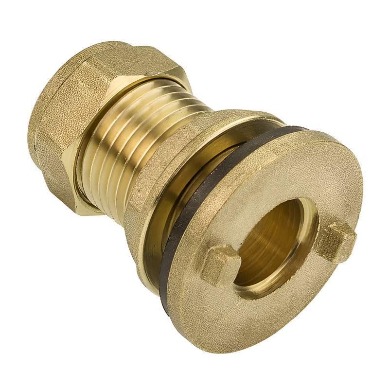 Paquete de conectores de tanque de latón de 10 a 15 mm, estilo de lengüeta (conocidos como accesorios de compresión de 15 mm, accesorios de agua, accesorios de compresión, también disponible en 15 mm