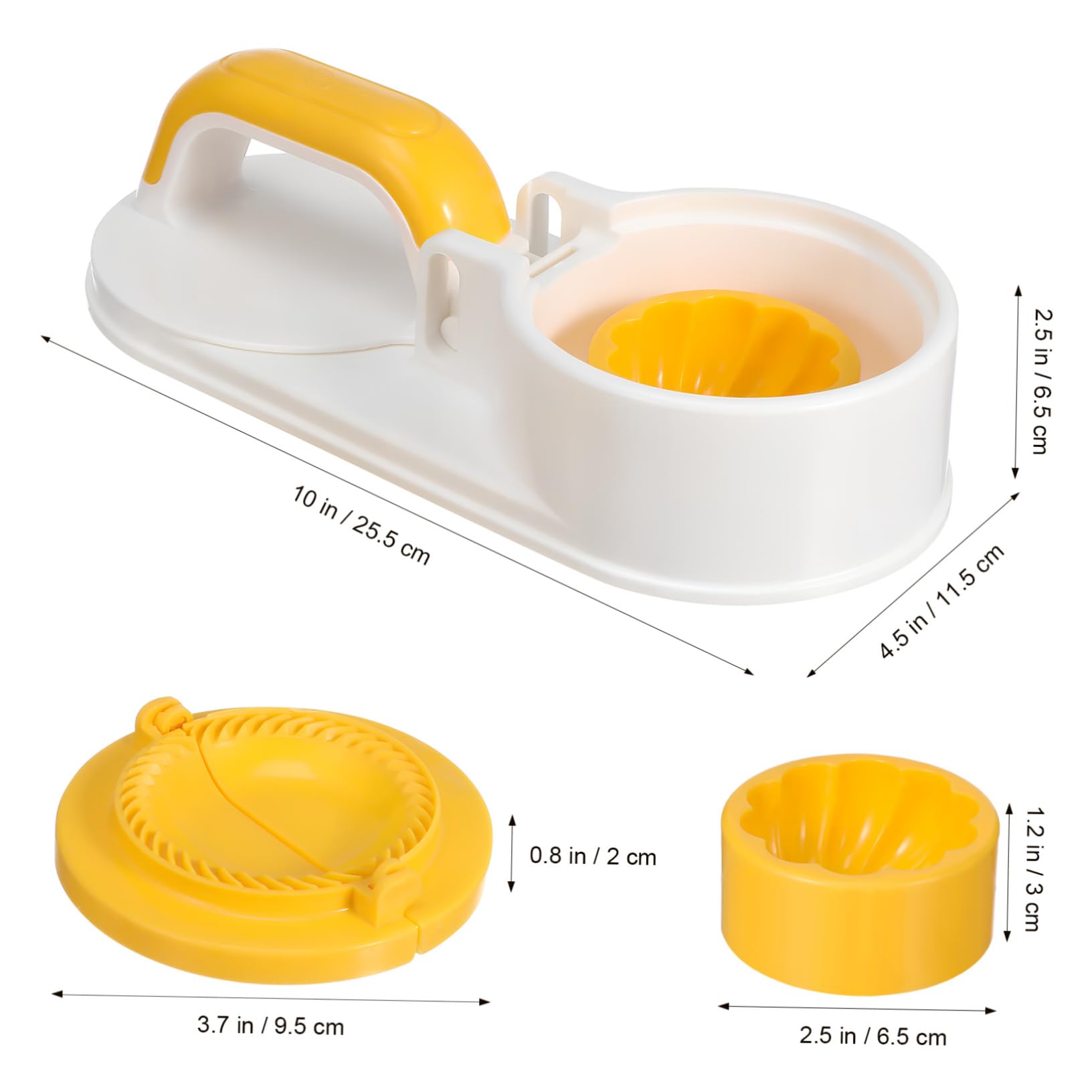 SOLUSTRE Quick Dumpling Wrapper Press Kit Dumpling Skin Machine Multi-functional Dough Press Tool for Easy Craft