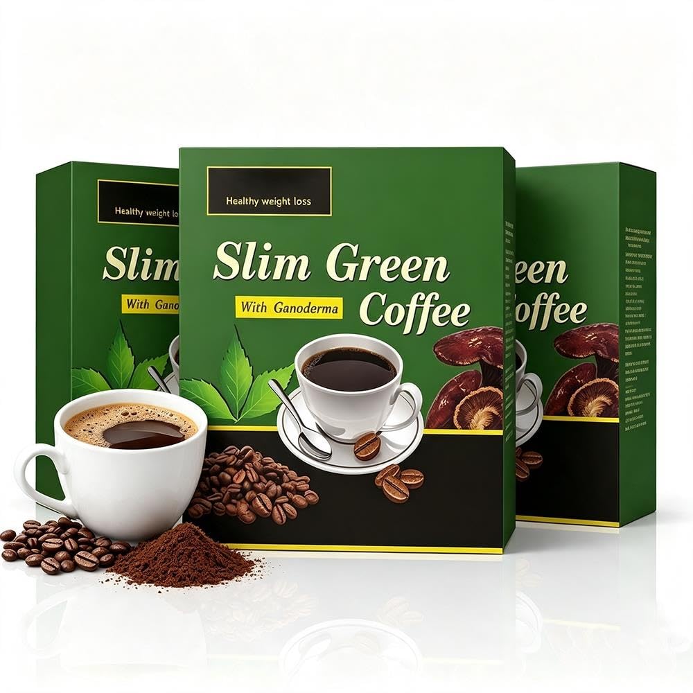 Miscela macinata biologica di supporto immunitario for tè e caffè verde | Caffè energetico equilibrato, vegano, senza glutine, a tostatura media(3pcs)
