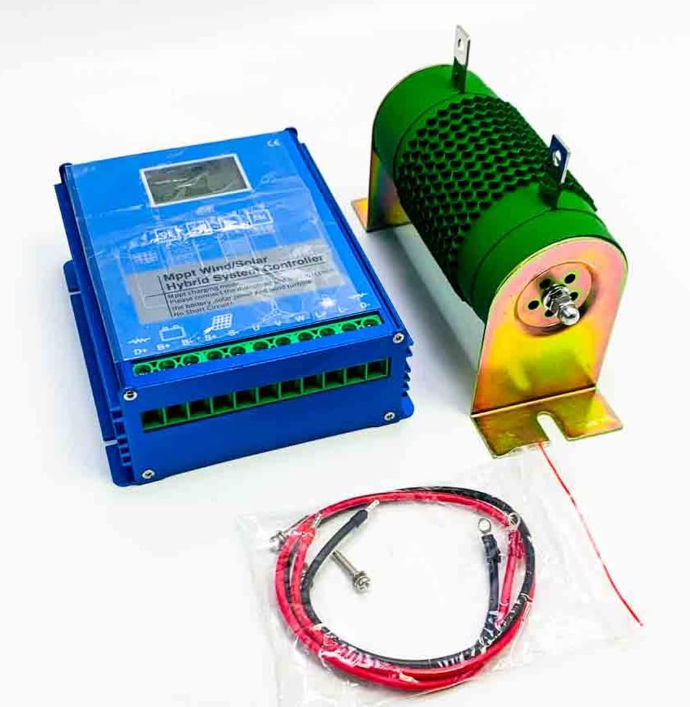 MPPT Wind Solar Hybrid Laderegler 2000W,24V 48V Automatisch Identifikation, Booster Solarregler Batterieregulator für Off Grid,LCD-Display mit Bluetooth Module APP
