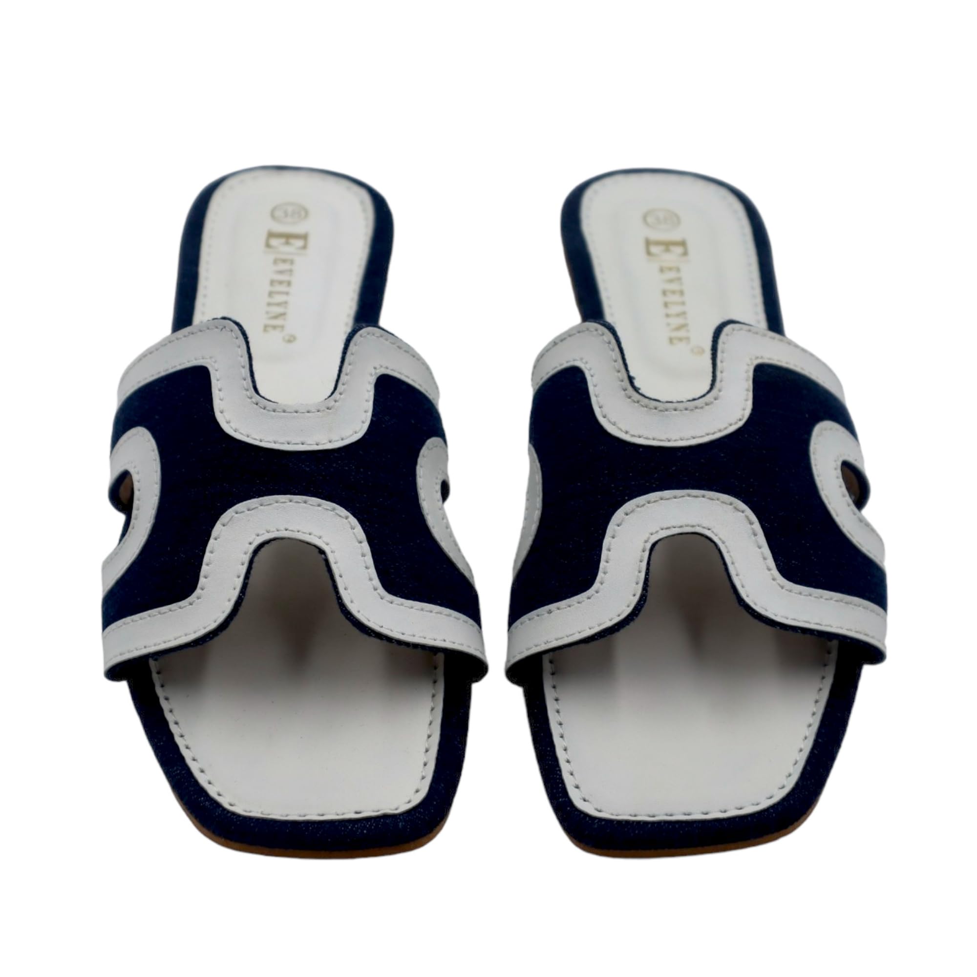 EVELYNE Winnie Flats Sandals For Women's | Comfortable & Stylish Pu Leather Sandals | Trendy Summer Slip On For Casual, Fusion, Party, Or Wedding