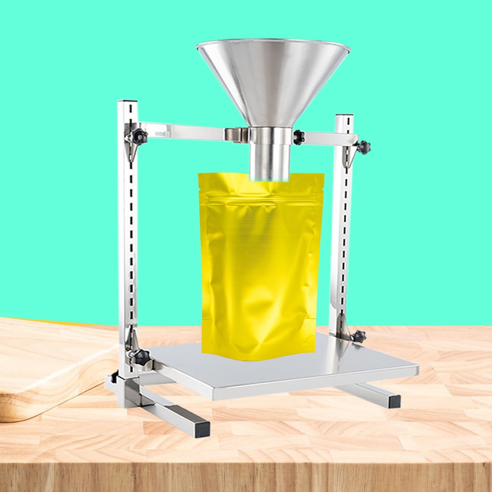 Soporte Ajustable del Soporte del Embudo de la Altura para el Polvo, la Pasta, el líquido, el Relleno del gránulo, la tolva de alimentación elevable para el Embalaje eficiente