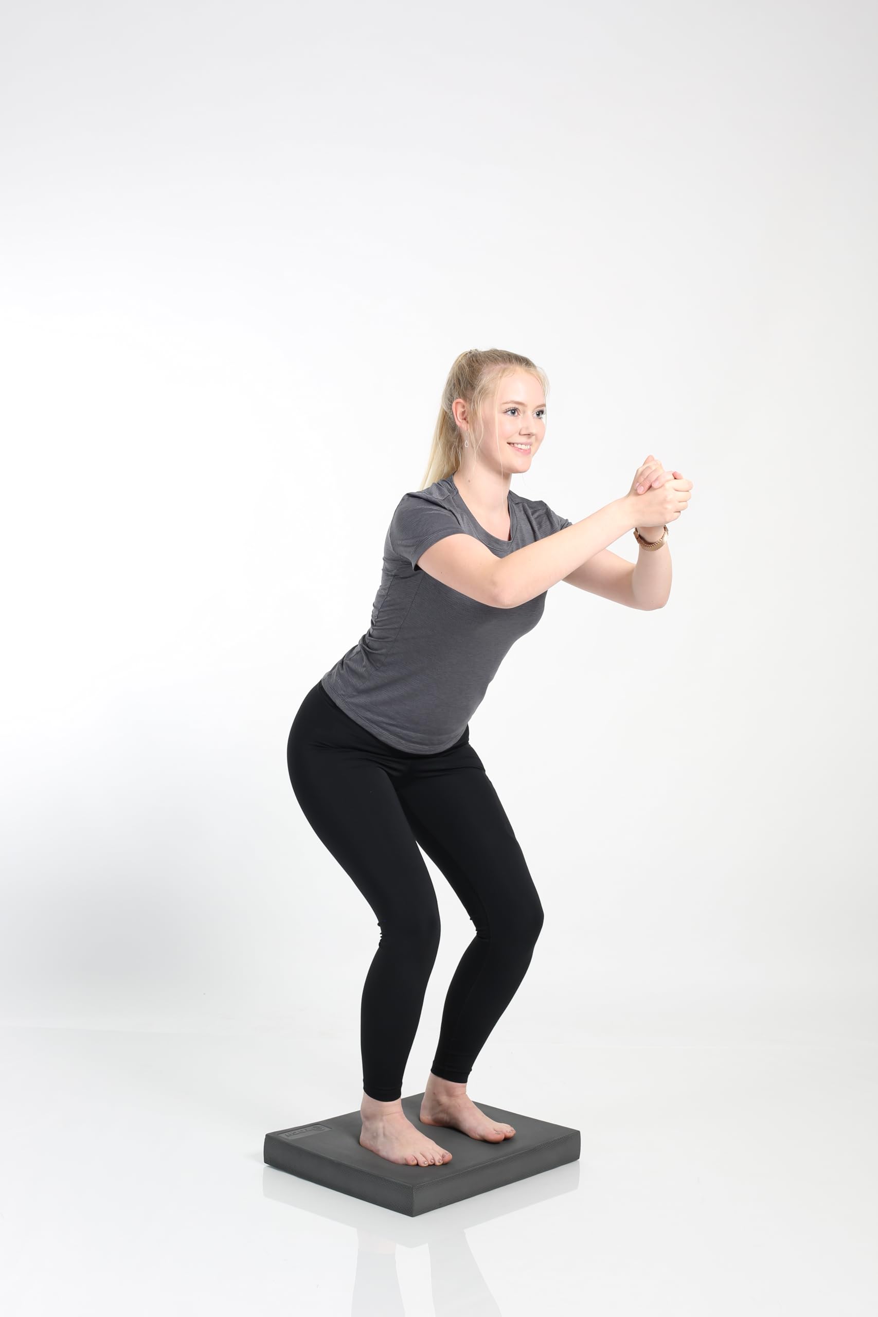 Balance Pad Premium Gleichgewicht Trainer, Balance Kissen, Balancetraining + Redondo Ball 22 cm petrol