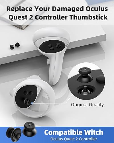Miniatura 2 de Joystick Replacement Kit for Oculus Quest 2 Controller, OLCLSS Accessories for Oculus Quest 2 Controller and Meta Quest 2 Controller (2-in-one)