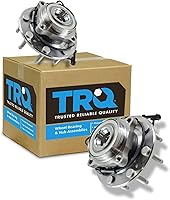 Vista 28 de TRQ Par de conjunto de cubo de cojinete de rueda delantera izquierda derecha, 2 piezas compatible con Lexus GX460 2003-2009 GX470 2003-2023 Toyota