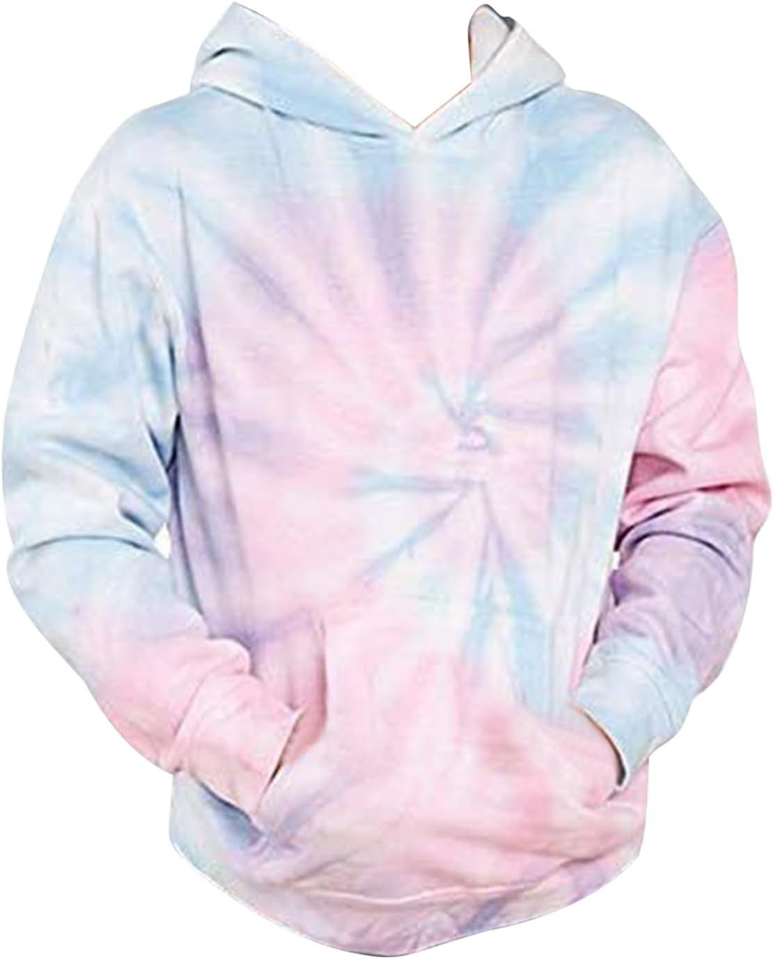Unisex Kids Hoodie Novelty Tie Dye 3D Printed Boys Girls Lightweight Fall Long Sleeve Pullover Sweatshirt with Pocket