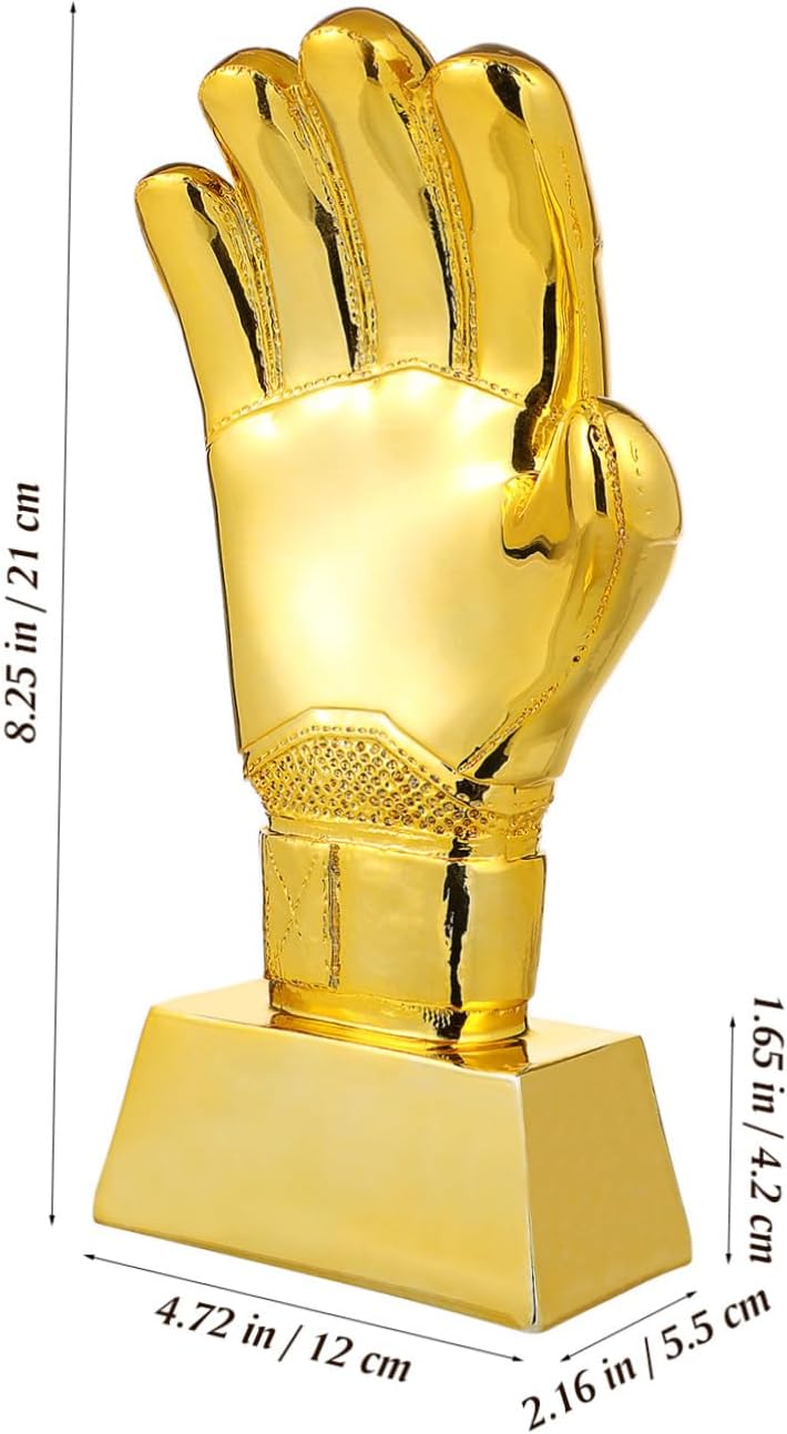 Mipcase Soccer Trophy for Boys and Girls Goalkeeper Accessory Durable and Shiny Trophy Decor