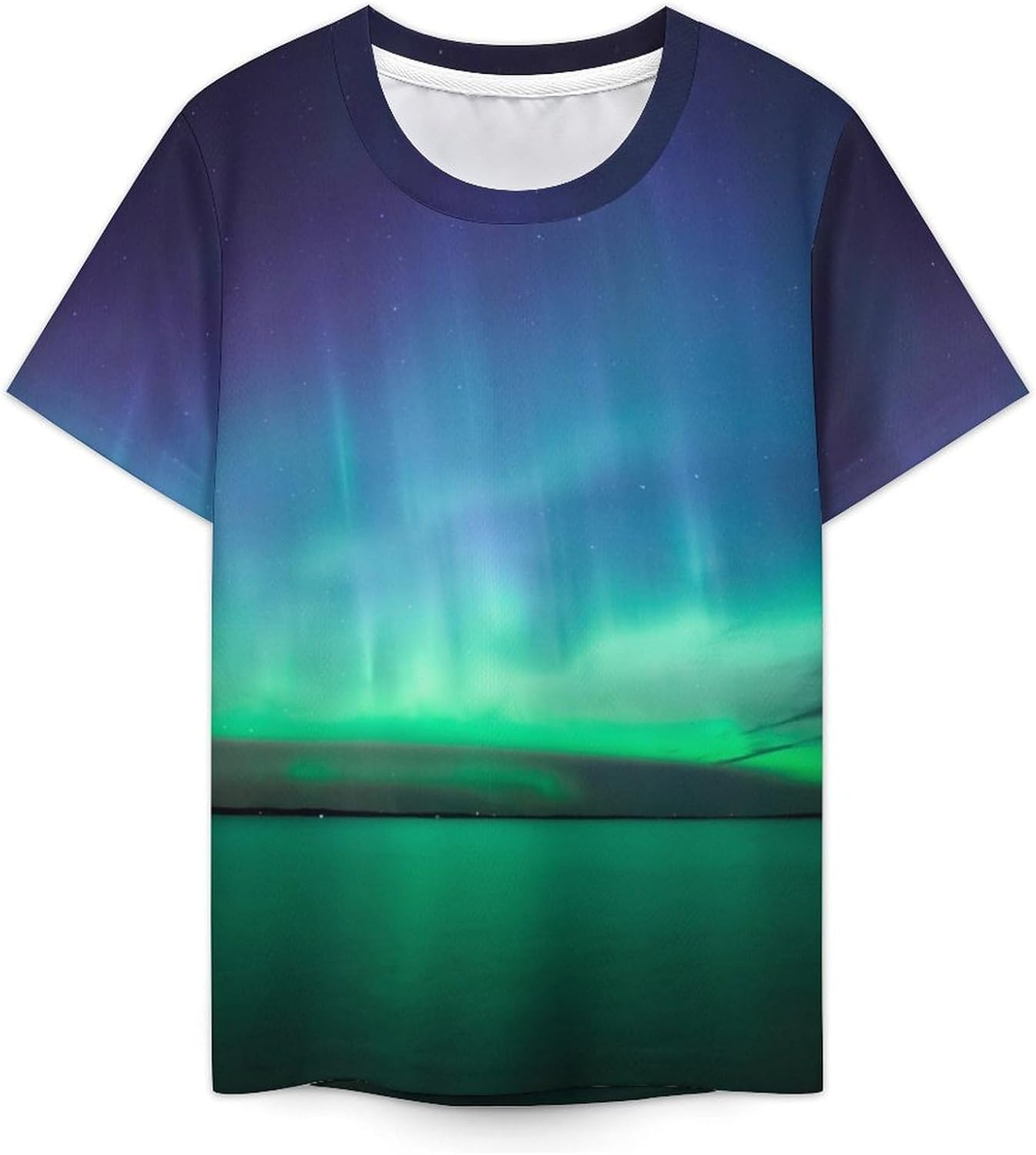 Beautiful Northern Lights T Shirt for Boy Girl Top Short Sleeve T-Shirt Graphic Tee