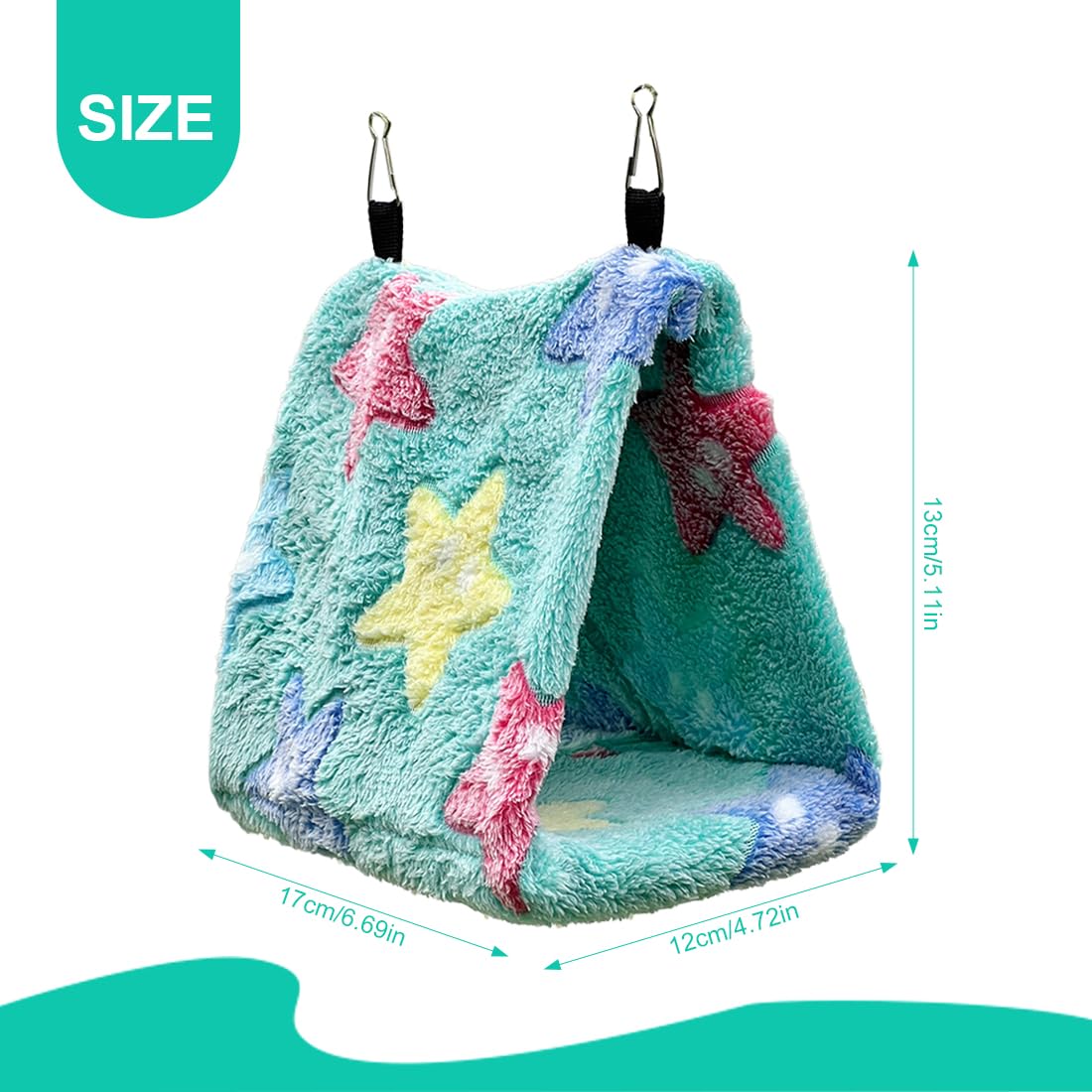 NHP Cage Perroquet,Nid Oiseau,Hamac pour Oiseaux,Nid pour Perruche,Pivoine Perroquet Nid Jouet pour Oiseaux,lit Suspendu pour Cage en Peluche,Nid d'oiseau,Tente,lit Chaud,Animal de Compagnie d'hiver