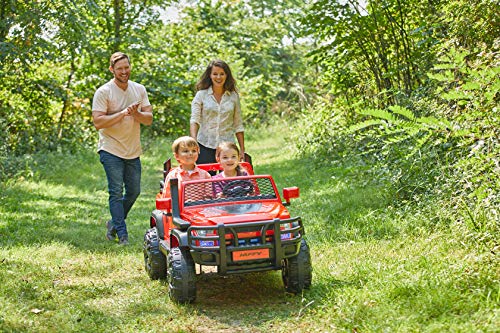 Huffy Kids Electric 24V Two Seater Ride On Crawler Truck, Red #TOP1