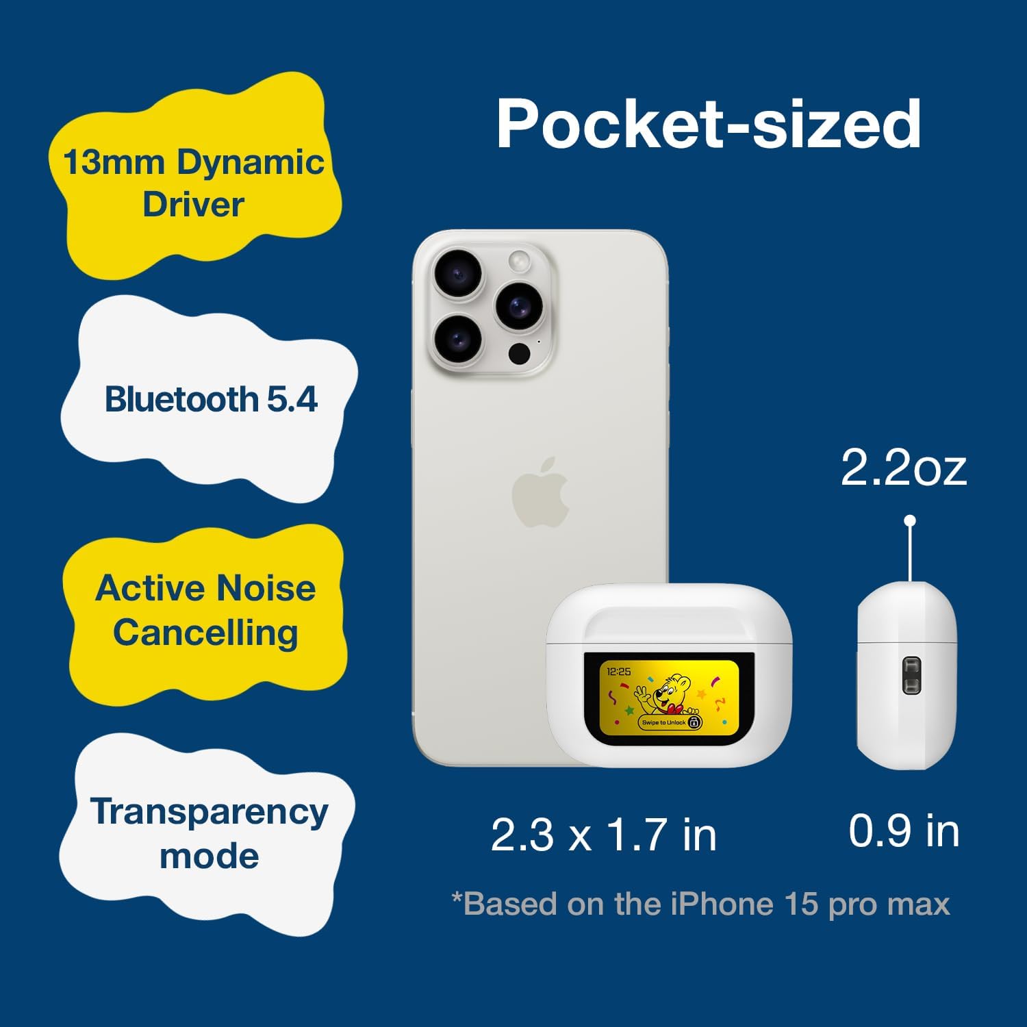 Haribo HBT-03 Earbuds Pocket-sized Design