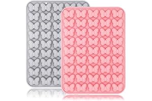 Exquisite 45-Cavity Mouse and Butterfly Gummies Silicone Molds