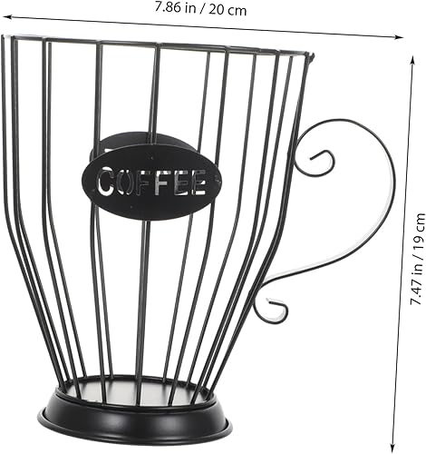 Miniatura 7 de Luxshiny decoración del soporte de la cápsula de café para la cocina accesorios de la máquina de café hierro soporte de la cápsula de café cesta de