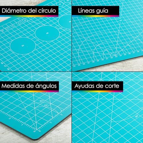 Tabla de corte patchwork 90x60 cm duradera para proyectos de costura 6