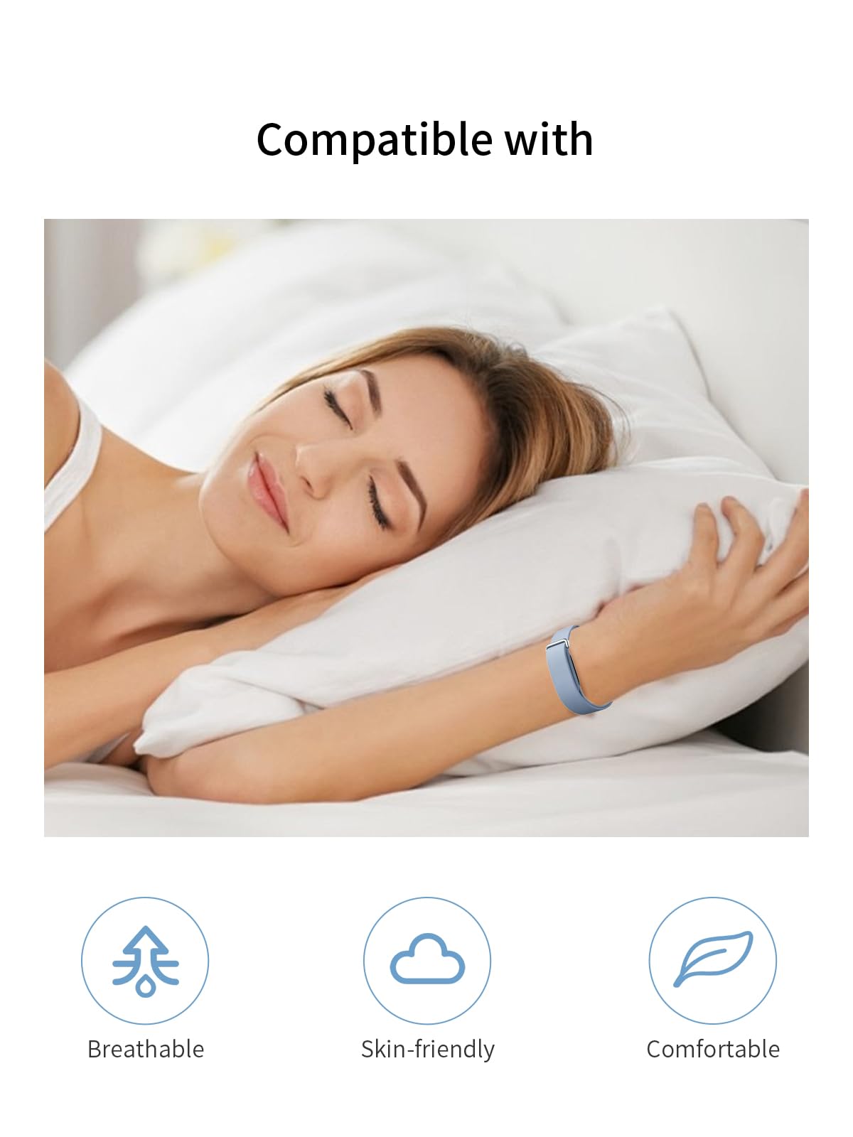 Compatible avec les montres intelligentes Google Fitbit Air, bracelet de rechange en silicone souple et étanche pour Google Fitbit Air.